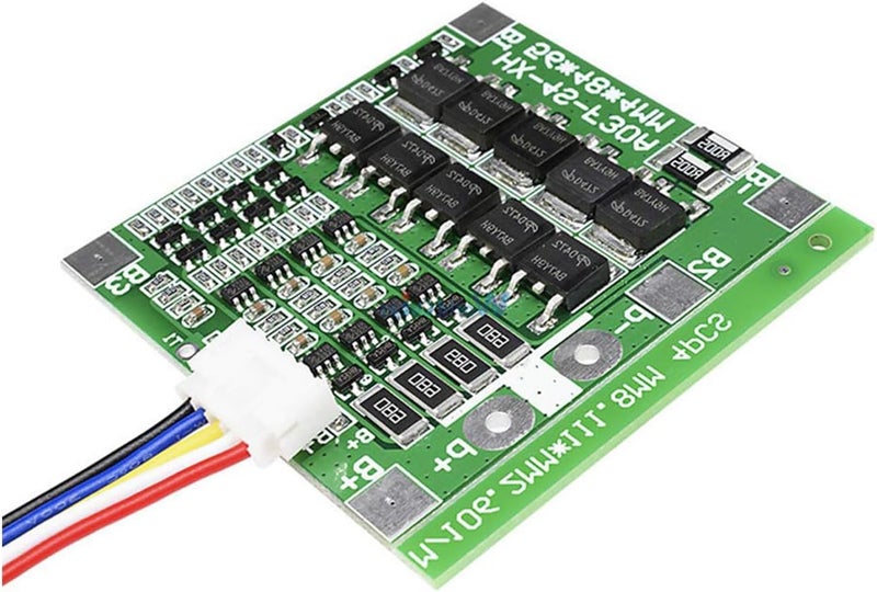 hiBCTR 10 Packs 14.8V 4S 30A 18650 Lithium-Ion Lithium Battery BMS PCB Integrated Circuit Protection Board with Battery Balancing - Image 5